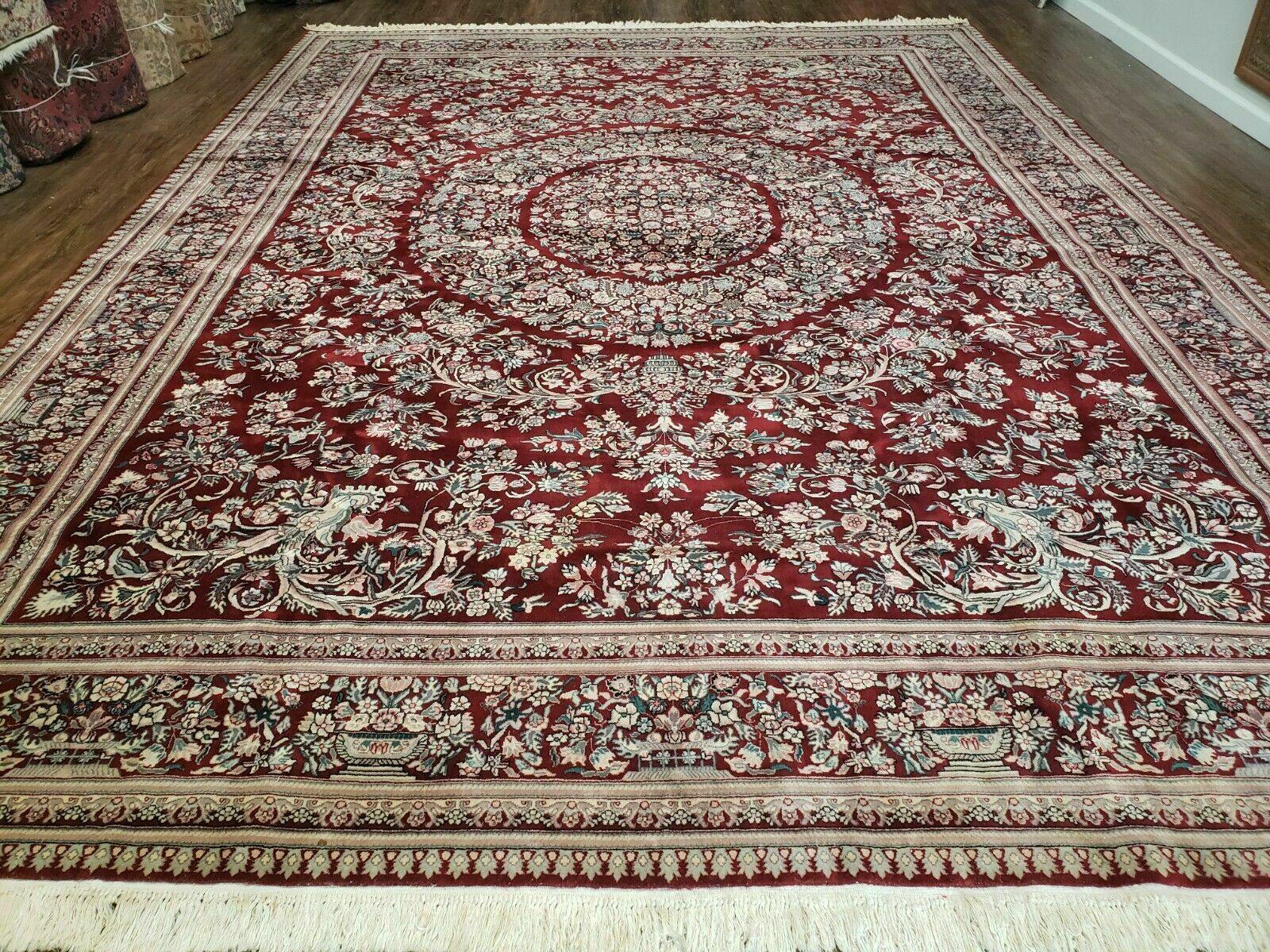 10' X 14' Vintage Handmade Oriental Wool Rug Carpet Organic Wine Red Nice - Jewel Rugs