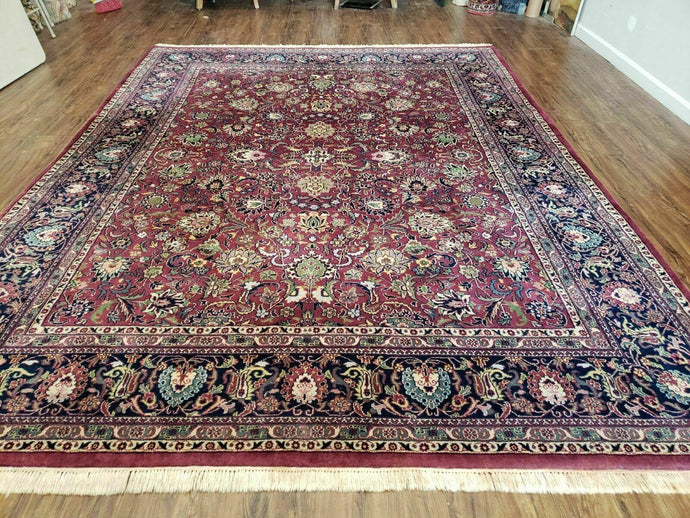 8' x 10' Handmade Wool Rug Carpet Allover Floral - Jewel Rugs