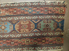 17' X 40" Antique Handmade Soumak Sumak Wool Rug Flat Weave - Jewel Rugs