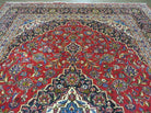 8' X 11' Vintage Handmade India Wool Rug Hand Knotted Carpet Red Nice # 814 - Jewel Rugs