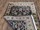 Indo Persian Rug 4x6, Wool Oriental Carpet, Allover Floral Pattern, Shah Abbas Flowers, Handmade Vintage Rug 4 x 6, Indian Rug, Bedroom Rug - Jewel Rugs