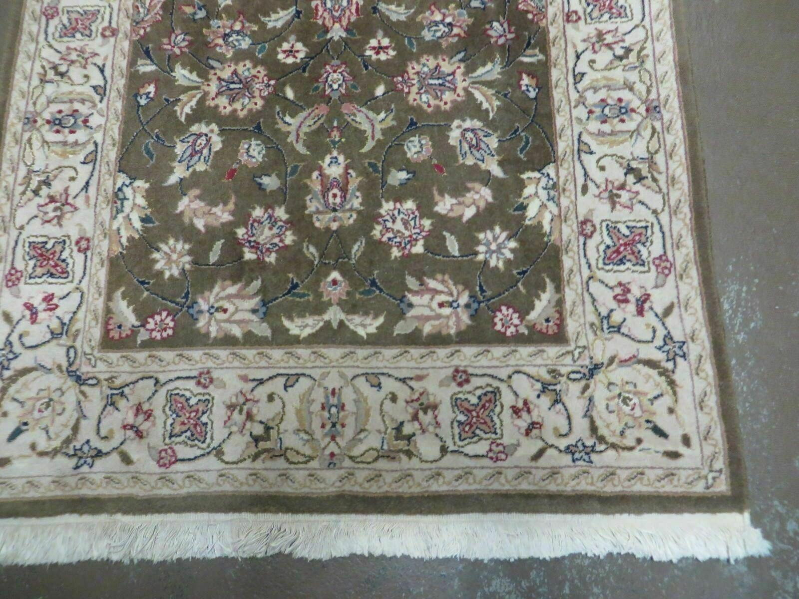 3' X 5' Handmade Indian Jaipur Wool Rug Carpet Nice # 844 Black - Jewel Rugs