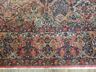 10' 3" X 14' Antique KARASTAN Kirman Multicolor Panel # 717 American Wool Area Rug - Jewel Rugs