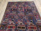 4x6 Handmade Balouch War Afghan Tribal Rug Organic Dyes Helicopter Tank Airplane - Jewel Rugs