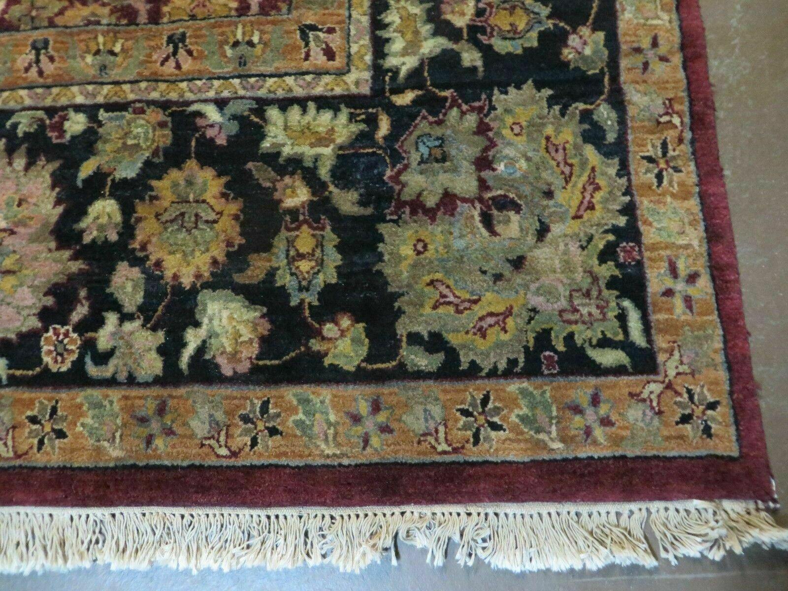 10' X 14' Vintage Handmade Indian Agra Wool Rug - Jewel Rugs