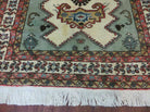 4' X 7' Vintage Handmade Knotted Rug India Caucasian Wool Soft Green Organic - Jewel Rugs