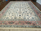 8' 8" X 12' Karastan Ivory Rose Kashann # 768 Wool Rug American Made Nice - Jewel Rugs