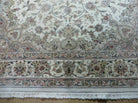 6' X 9' Vintage Chinese Floral Oriental Handmade Virgin Wool Silk Rug Ivory - Jewel Rugs