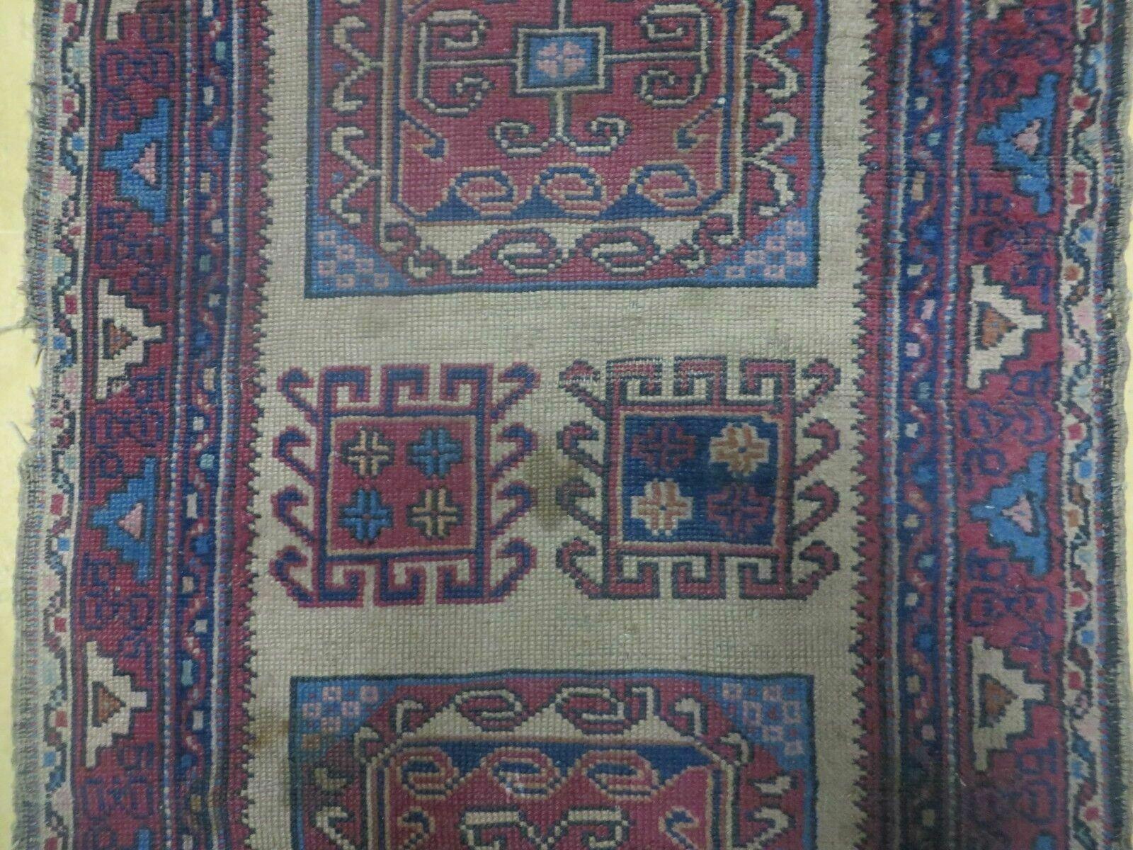 2' 5" X 7' Antique Handmade Turkish Sparta Oushak Wool Runner Rug AS IS - Jewel Rugs