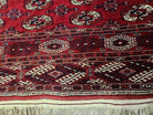 Semi Antique Red Turkoman Area Rug, Hand-Knotted, 8' x 12' 5" - Jewel Rugs