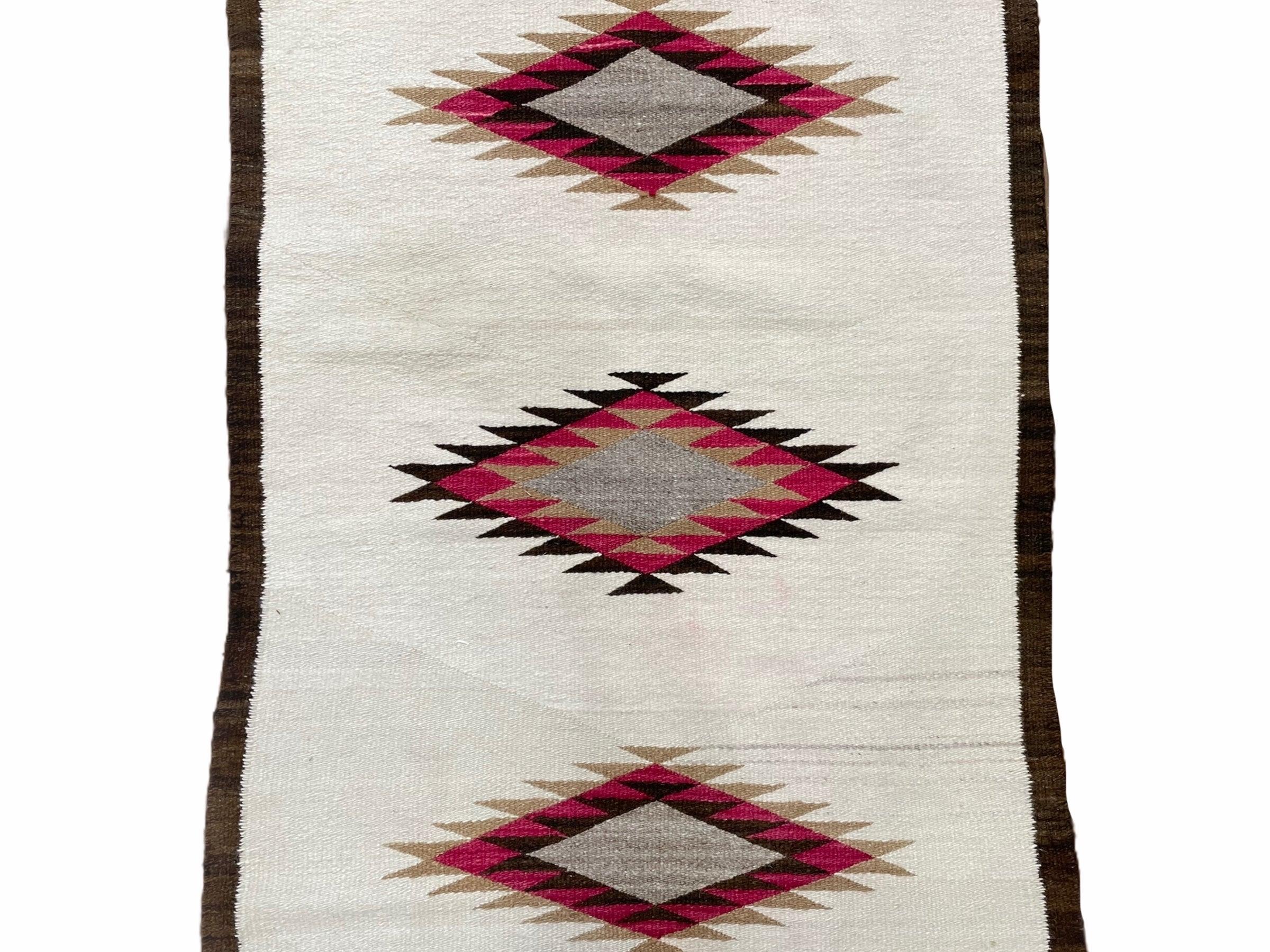 Navajo Rug, Navajo Blanket, Antique Navajo Rug 2.5 x 4, Diamond Navajo Rug, Vintage Navajo Rug, Wool Navajo Rug, Beige Navajo Rug - Jewel Rugs