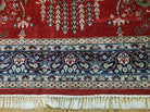 6' X 9' Vintage Handmade Indo Persian Wool Rug Veg Dyes Nice Red - Jewel Rugs