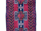 3 X 5 Vintage Handmade Tribal Wool Rug Balouchi Rug Afghan Rug Red Black Beige - Jewel Rugs