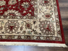 Karastan Rug 8.8 x 10.6, Karastan Bella Rosa Rug #700-730, Wool Karastan Carpet, Discontinued Original 700 Series Area Rug Red Beige Floral - Jewel Rugs