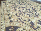 10' X 14' Handmade French Aubusson Weave Needlepoint Flat Pile Wool Rug Nice - Jewel Rugs