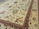 10' X 14' Vintage Hand Knotted Made Indian Agra Wool Rug Vegetable Dyes - Jewel Rugs