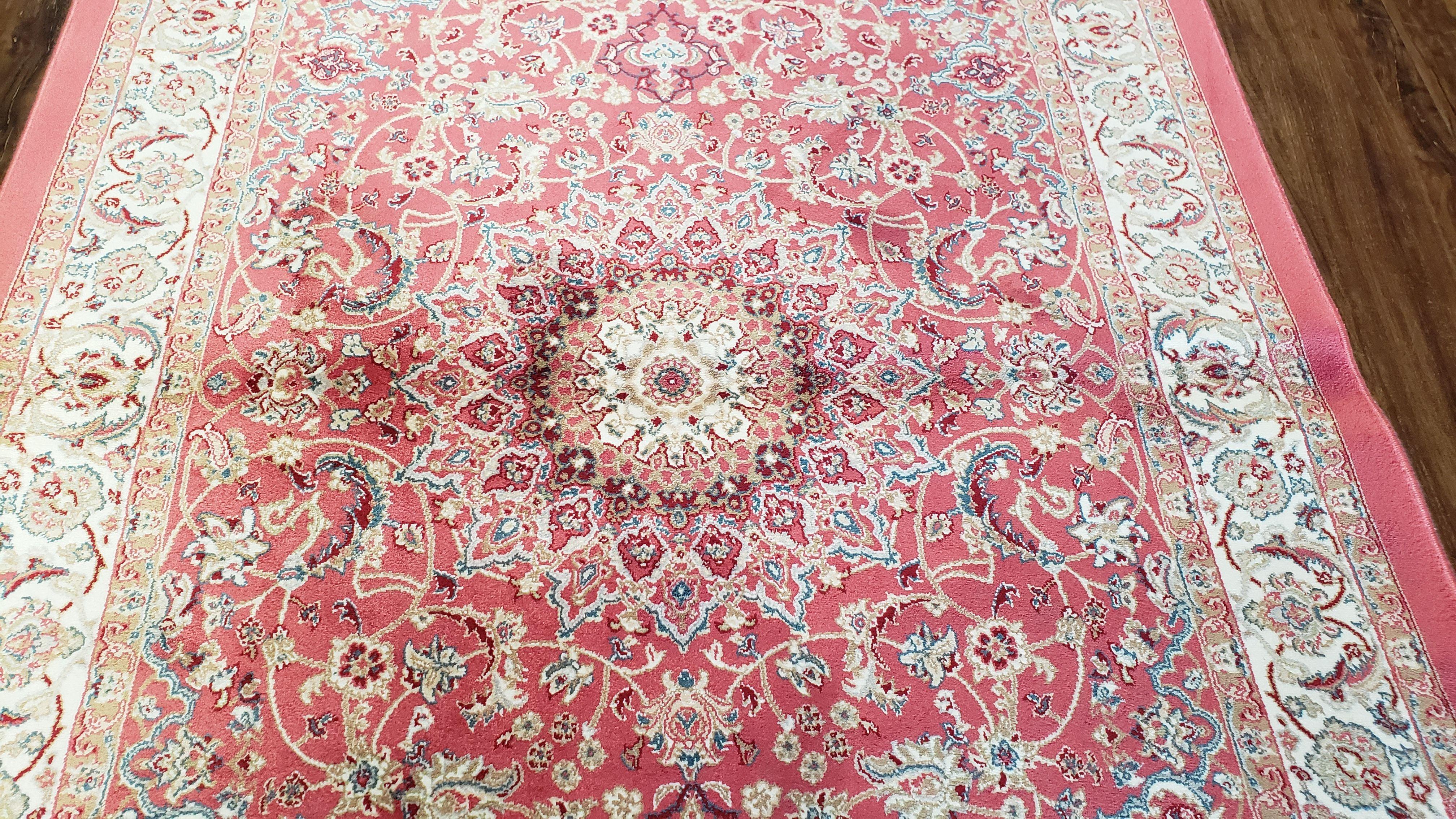 Pink Silk Rug, Persian Carpet Pink, Bamboo Silk, 2.5 x 4, New, Soft, Medallion Rug, Traditional, Rose & Ivory, Accent Rug, 2' 8" x 4' 1" - Jewel Rugs