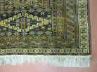 3' X 4' Vintage Handmade Pakistan Bokhara Turkoman Balouchi Wool Rug Mat Nice - Jewel Rugs