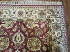 4' X 6' Handmade India Wool Rug Carpet Red Beige - Jewel Rugs