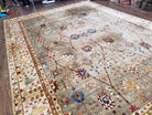 Karastan Rug Paysage #712, Original Collection 700 Series, 8.8 x 12 Karastan Wool Area Rug, Karastan Carpet, Discontinued Karastan, Silver - Jewel Rugs