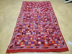 4' X 6' Handmade Indian Wool Kilim Flat weave Rug - Jewel Rugs