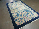 4' X 7' Antique Handmade Chinese Fette Peking Art Deco Wool Rug Butterfly Dragon - Jewel Rugs