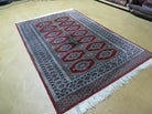 4' X 6' Vintage Handmade Pakistan Turkoman Bokhara Fine Woven Wool Rug Nice - Jewel Rugs