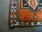 4' 6"X 16' 6" Antique Handmade India Geometric Wool Rug Tribal Veg Dye Nice - Jewel Rugs