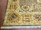 10' X 14' Handmade Pak Peshavar Chobi Agra Wool Carpet Coffee Brown Gold - Jewel Rugs