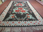 8' X 13' Vintage Karabagh Kilim Handmade Flat Weave Wool Rug Veg Dyes Nice - Jewel Rugs