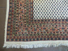 6' X 9' Vintage Hand Made Indian Paisley Design Wool Rug Ivory Nice - Jewel Rugs