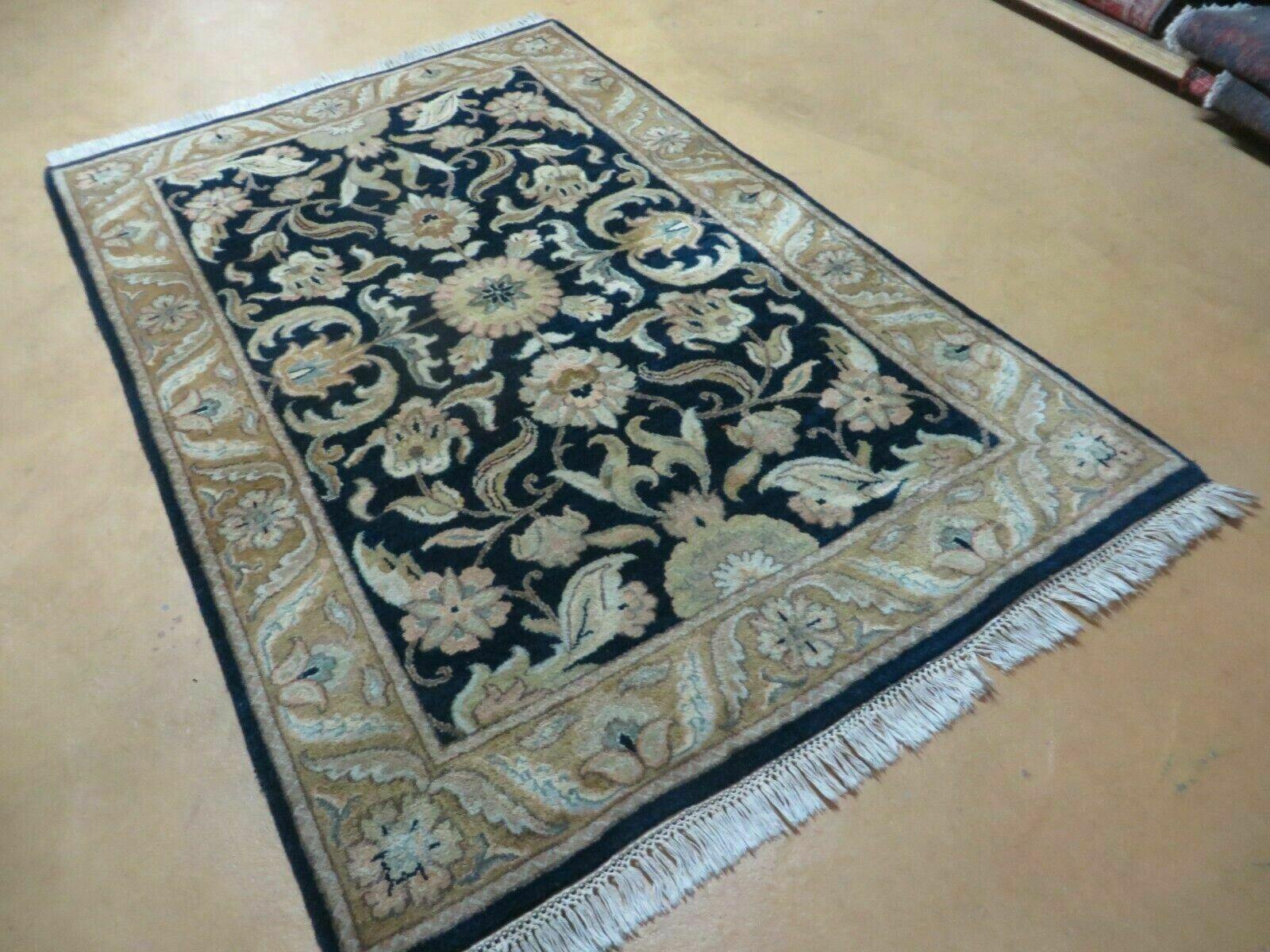 4' X 6' Handmade Indo Persian Royal Jaipur Wool Rug Carpet Nice - Jewel Rugs