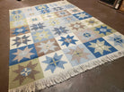 6' X 8' Scandinavian Kilim Flat Wool Rug Swedish Modern Contemporary Earth Color - Jewel Rugs