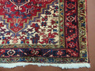 3' 9" X 10'8" Vintage Handmade Turkish Wool Runner Rug Red Nice - Jewel Rugs