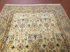 5x8 Rug Antique Handmade Area Rug Wool Rug Organic Dyes Ivory/ Beige Rug 4x7 Rug - Jewel Rugs