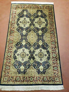 3' X 5' Vintage Handmade Pakistan Floral Wool Rug Nice - Jewel Rugs