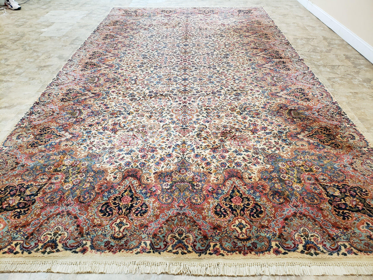 Karastan Kirman Rug, Karastan Floral Kirman #742, Wool Karastan Carpet ...