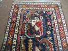 3' 7" X 14' Antique Handmade Caucasian Wool Rug Carpet Nice - Jewel Rugs