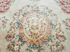 10' X 14' Vintage Chinese Handmade Wool Piled Rug French Aubusson Savonnerie - Jewel Rugs