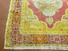 4' X 6' Antique Handmade Turkish Prayer Melas Oushak Wool Rug Gold Mustard Nice - Jewel Rugs