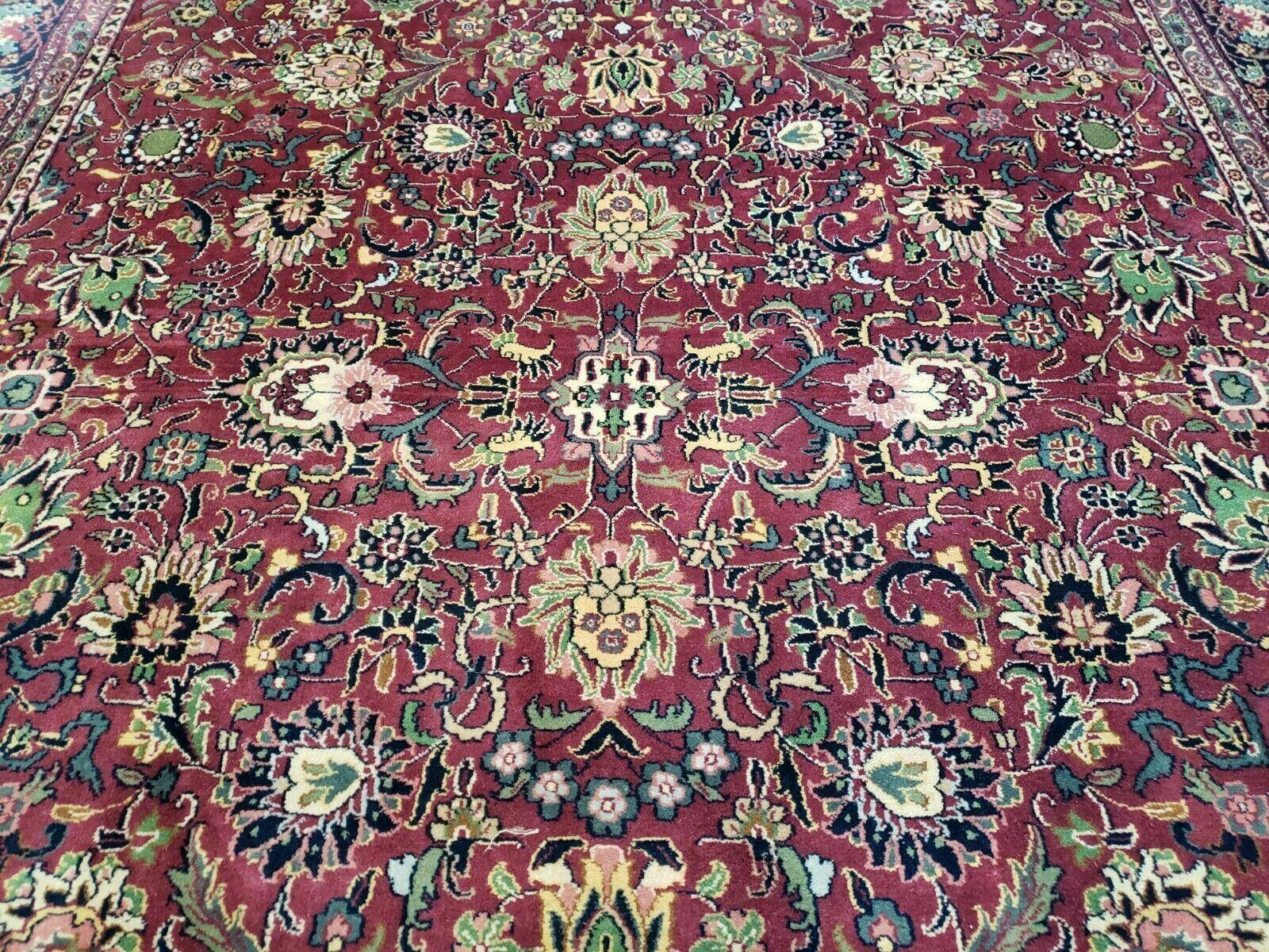 8' x 10' Handmade Wool Rug Carpet Allover Floral - Jewel Rugs