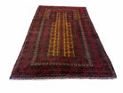 3x5 New Vintage Handmade Tribal Balouch Wool Rug Afghan Prayer Rug Orange Red - Jewel Rugs