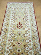 2' 10" X 11' Vintage Handmade Turkish Oushak Wool Runner Beige Oriental Rug Nice - Jewel Rugs