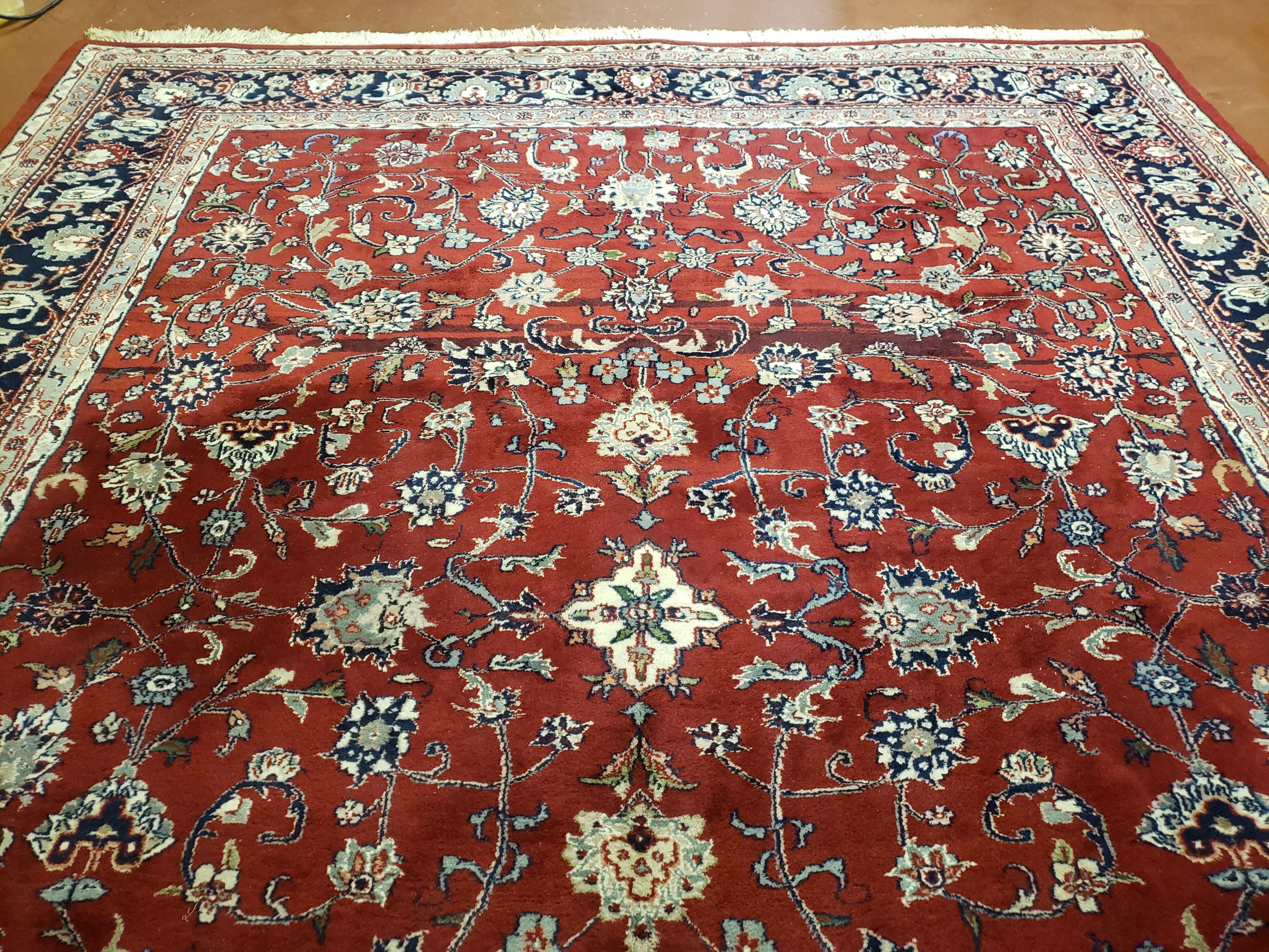 8x10 Pak Persian Floral Rug, 8 x 10 Pakistani Peshawar Rug, Red Persian Rug, Traditional Oriental Carpet, Hand-Knotted, Living Room Rug Nice - Jewel Rugs