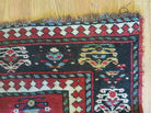 3' 3" X 10' Hand-Knotted Antique Handmade Caucasian Kazak Wool Runner Rug - Jewel Rugs