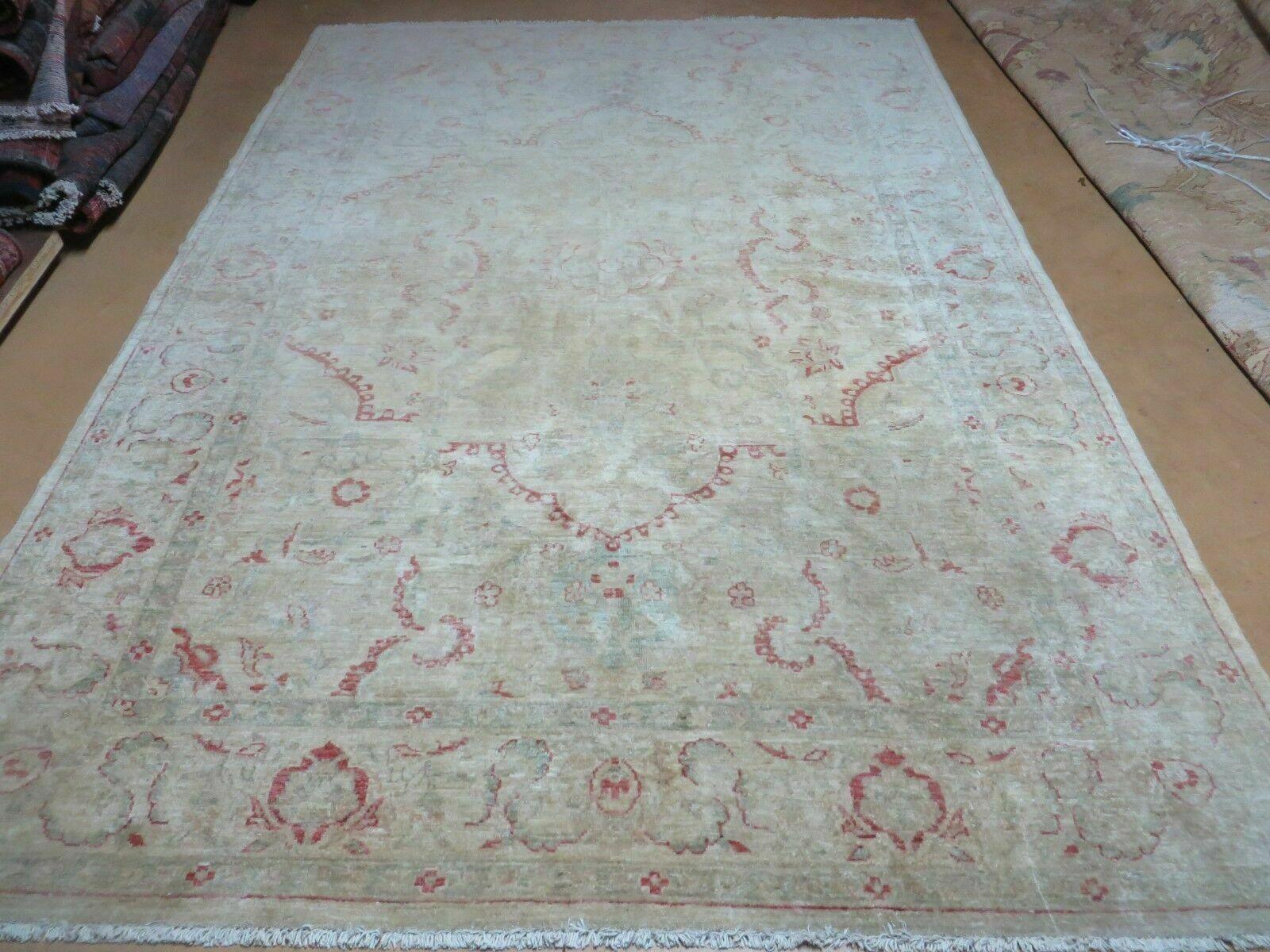 6' X 9' Handmade Turkish Oushak Floral Wool On Cotton Rug Nice - Jewel Rugs