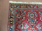 2' X 4' Antique Hand-Knotted Handmade Indian Floral Wool Rug Carpet Red Nice - Jewel Rugs