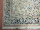 4' X 6' Vintage Handmade Fine Indian Silk Rug Kashmir Bird Nice - Jewel Rugs