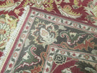 6' X 9' Hand Knotted Indian Sultanabad Agra Wool Rug Vegetable Dyes Handmade - Jewel Rugs