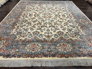 8.8 x 10.6 Karastan Rug Ivory Kirman #788, Original 700 Series, Wool Karastan Carpet, Karastan Area Rug, Vintage Karastan, Living Room Rug - Jewel Rugs